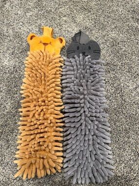 Norwex pet to dry hand towel kids bear and cat